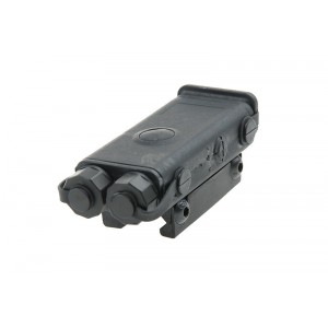 PEQ 10 replica with flashlight and laser sight - black (FMA)